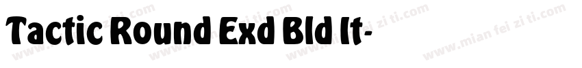 Tactic Round Exd Bld It字体转换